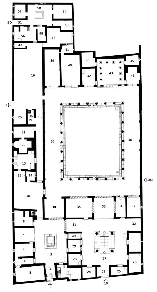 VI.11.8.9.10 Casa del Labirinto Plan